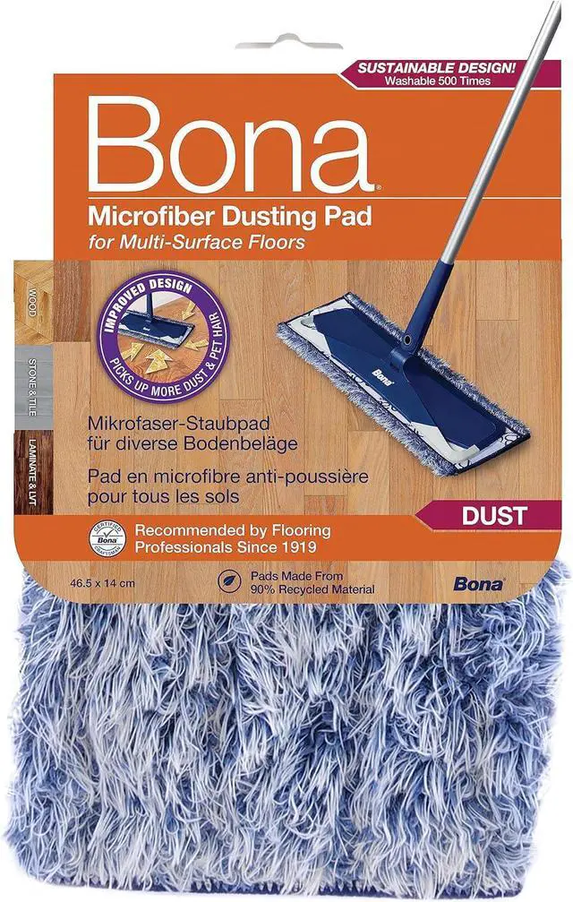 Alt view image 4 of 4 - Bona Microfibre Dusting Pad, 1-Pack, Grey