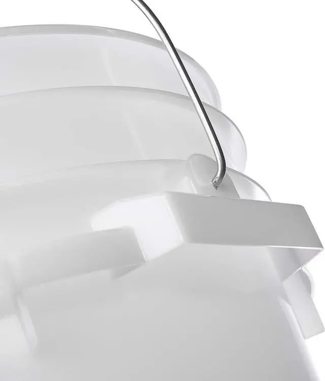 Alt view image 5 of 6 - Letica Premium 7 Gallon Bucket, HDPE, Natural, 6 Pack