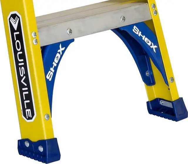 Alt view image 6 of 7 - Louisville Ladder 8-Foot Fiberglass Step Ladder, 250-Pound Load Capacity, Type I, FS2008