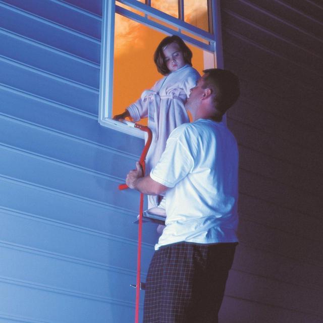 Alt view image 2 of 3 - Kidde Fire Escape Ladder, 2-Story Rope Ladder, Extends to 13-Feet, Anti-Slip Rungs