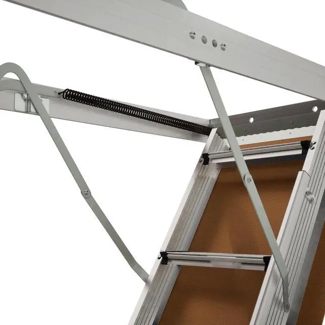 Alt view image 6 of 7 - LITE 10-Foot Aluminium Attic Ladder 56" W x 22.5" H, 375-Pound Load Capacity, Type IAA, AP2240MS