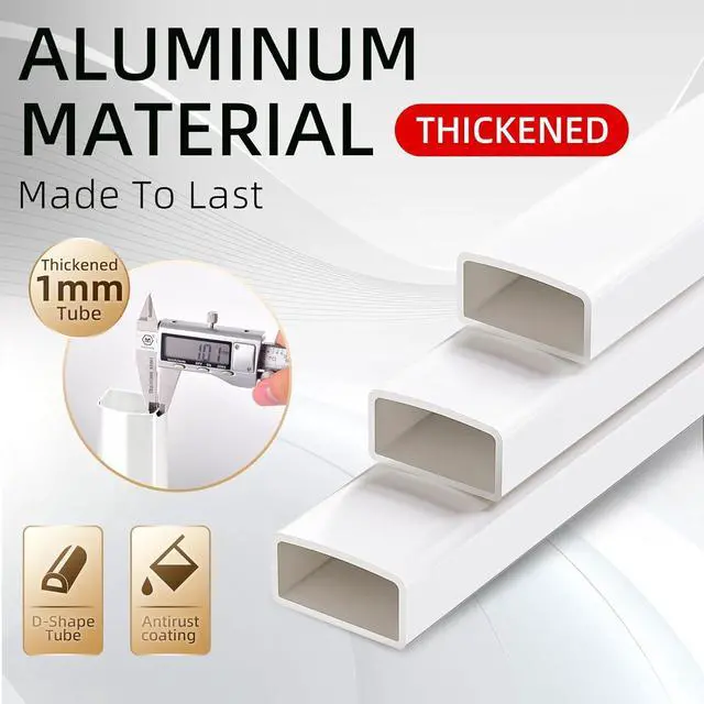 Alt view image 3 of 6 - GameGem Step Ladder 6 Step Folding, Aluminum Ladders for High Ceilings, Tall Closet, Cabinet, 6 ft Lightweight Step Ladder with Anti-Slip Foot for Home Use, 330Lbs Load, White