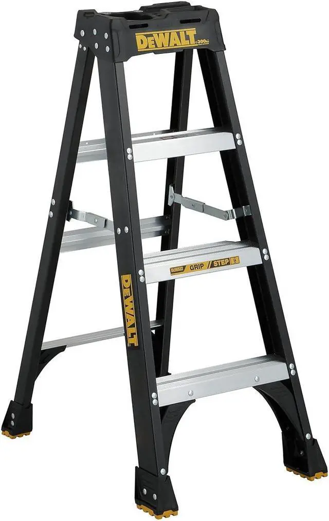 Main image of DeWalt 4-Foot Fiberglass Step Ladder, 300-Pound Load Capacity, Type IA, DXL3010-04