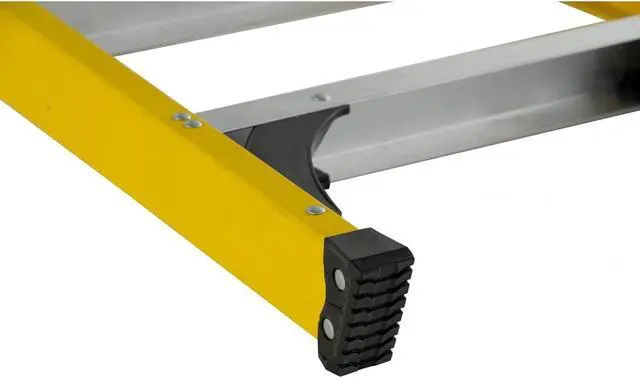 Alt view image 4 of 5 - 8' Fiberglass Step Ladder, 12' Reach, 250 lbs Load Capacity