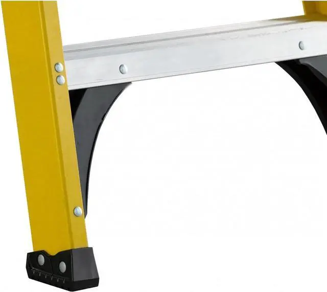 Alt view image 5 of 5 - 8' Fiberglass Step Ladder, 12' Reach, 250 lbs Load Capacity