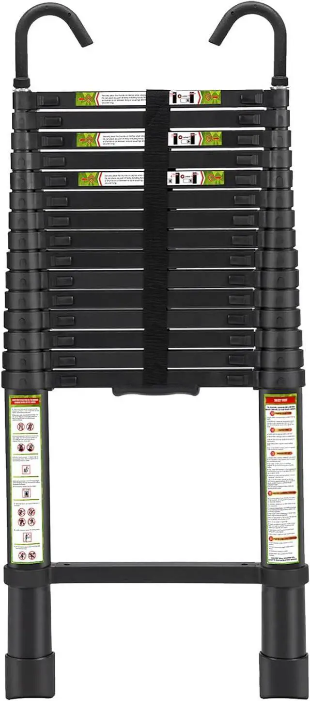 Main image of Telescopic Ladder, 20.34FT RIKADE Aluminum Telescoping Ladder with Stable Hook and Non-Slip Feet, Portable Extension Ladder for Household and Outdoor Working 330lb Capacity