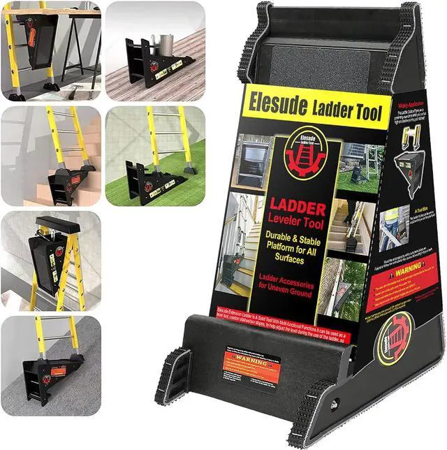 Main image of Ladder Leveler,Roof Pitch Hopper, Ladder Stabilizer,Roof Leveling Tool,Stable Platform for Uneven Surface