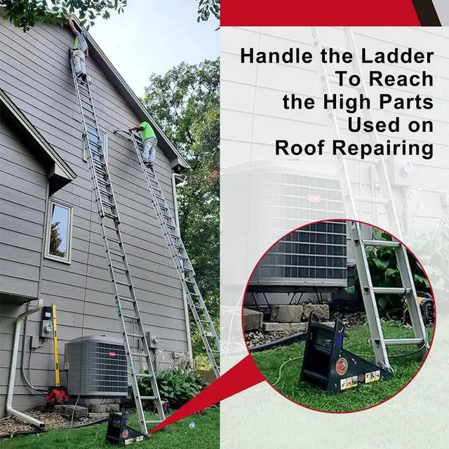 Alt view image 4 of 7 - Ladder Leveler,Roof Pitch Hopper, Ladder Stabilizer,Roof Leveling Tool,Stable Platform for Uneven Surface