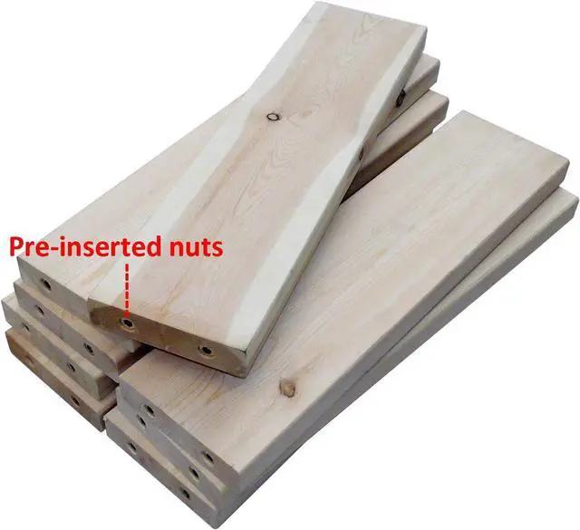 Alt view image 7 of 7 - DIYHD 96" Unfinished Rolling Library Wooden Step Ladder with Glab Handle,No Sliding Hardware