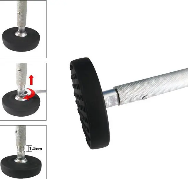 Alt view image 6 of 7 - Ladder Levelers for Type II,I and IA Extension Ladders up to 32,with Anti-Slip Threaded and Adjustable Extension Ladder Legs for Stairs and All Surfaces - Pair (Standard Version 20")