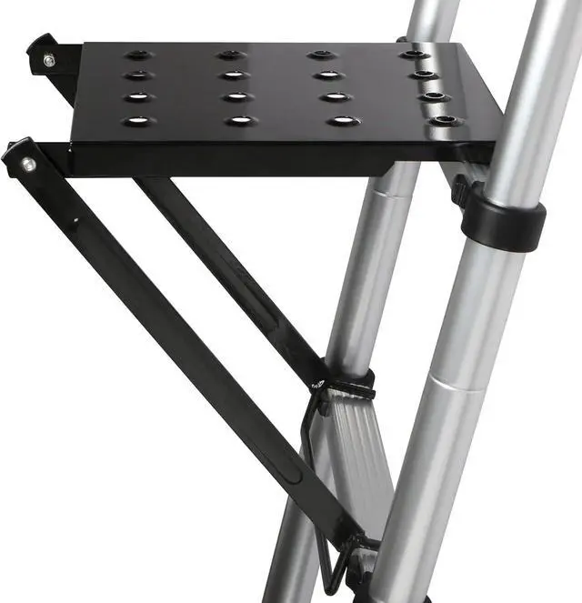 Main image of TooCust Ladder Platform Accessories for Painters, Anti-Slip Extension Ladder Work Platform System, Ladder Work Tray for Tools, Heavy Duty Ladder Accessory for Most Ladders, 400 lbs Capacity (Black)