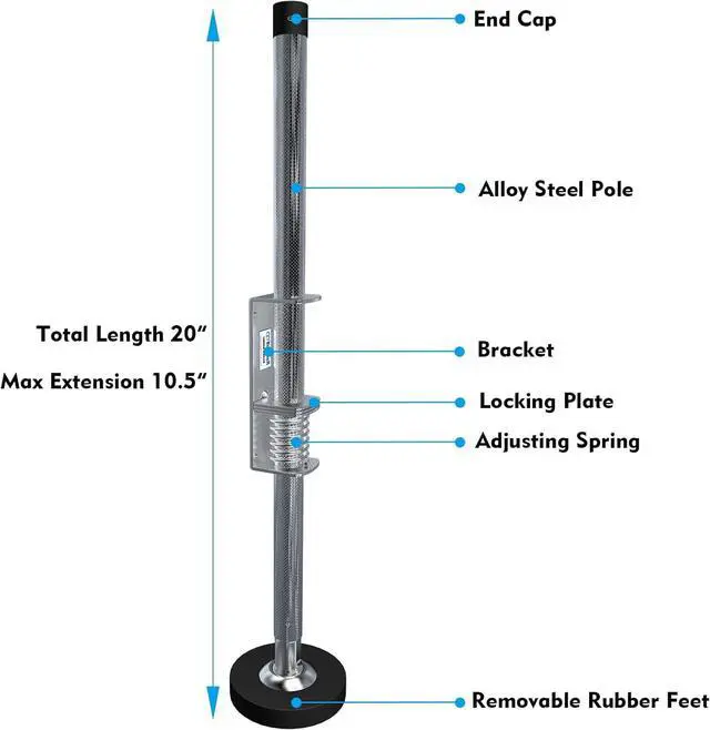 Alt view image 3 of 6 - Ladder Leveler Pair,Ladder Accessories Tools Working on Stairs, Adjustable Ladder Leveler for Stable Platform and Ground Level for All Surfaces-Standard Version 20"