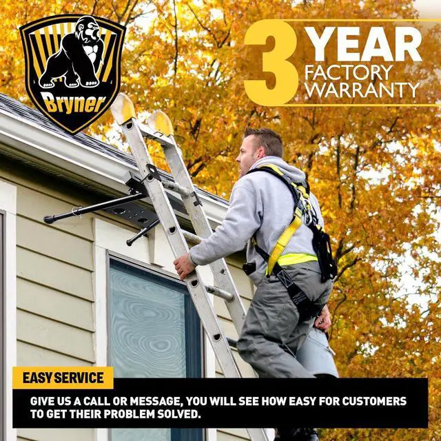 Alt view image 6 of 6 - Ladder Stabilizer, Extension Ladder Stabilizer for Roof Wall Standoff Ladder Accessory Safety Stability Aviation Grade Aluminium, Adjustable Length 22-29.5In Ladder Stabilizer