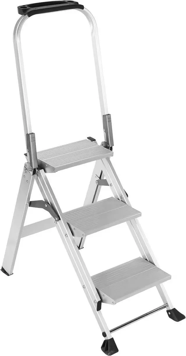Main image of Yvan Step Ladder Pro with Tool Platform, Aluminum Folding 3 Step Stool with Non-Slip Wide Pedal, Rubber Feet, Lightweight Multi-use Ladder for Household and Office,500lbs Capacity