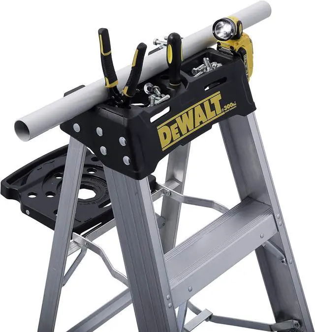 Alt view image 6 of 7 - DeWalt DXL2010-02 2-Foot Step Stool Industrial, 2-Feet, Silver