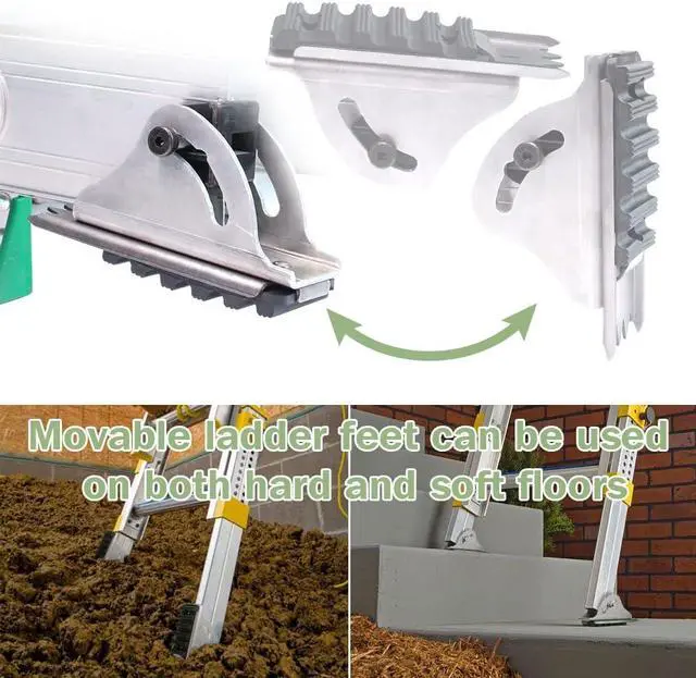 Alt view image 5 of 7 - 26-2 Replacement Shoe Kit for Aluminium Ladder - SHOE REPL KIT for D1200 D1300 D1700 D1800 Extension Ladder Feet
