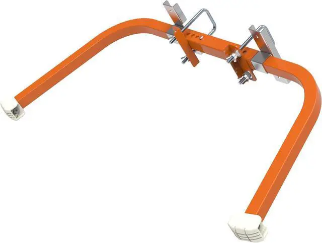Alt view image 7 of 7 - Ladder Stabilizer,Wing Span/Wall Extension Ladder Standoff Arms,Extension Ladder Accessory for Roof Gutter,Heavy Duty Extension Ladder Stabilizer for Roof Ladders Gutter (Orange)