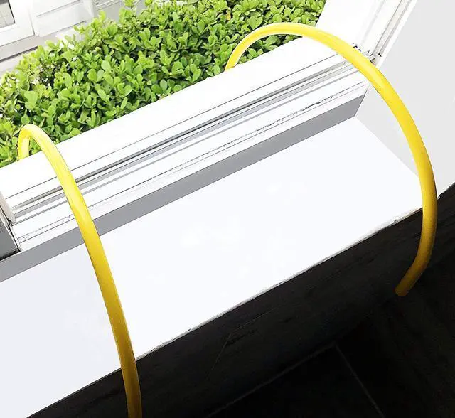 Alt view image 2 of 6 - ISOP Fire Escape Ladder for Third Story Windows 25ft (8m) - Flame Resistant Rescue Rope Ladder with Hooks - Weight Capacity up to 1500 Pounds / 3-Story Escape Ladders for Homes - Hook Ladders