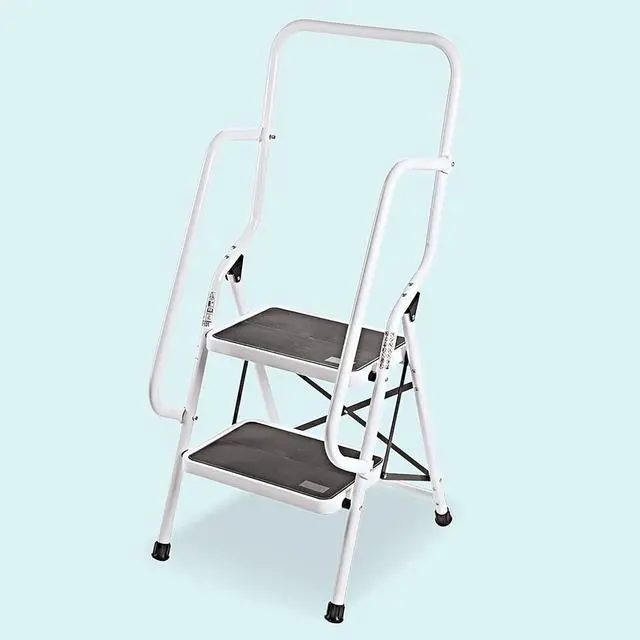Alt view image 2 of 3 - Collections Etc Genius Safety 2 Step Ladder Folding Stool