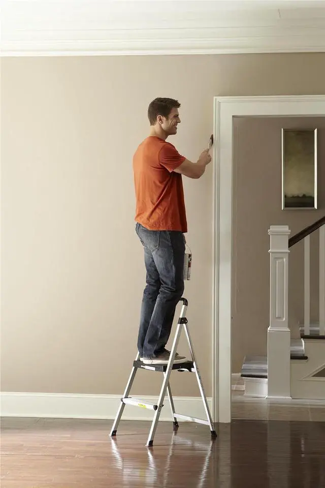 Alt view image 4 of 7 - COSCO 2 Step Lite Solutions Folding Step Stool, Aluminum/Black