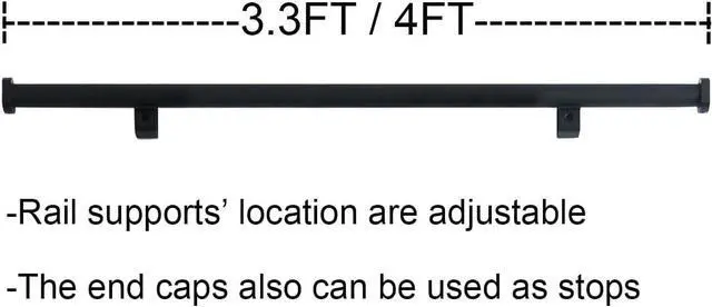 Alt view image 3 of 3 - 4FT Extention Track for Hook Rolling Kit System,No Rollers,No Ladder