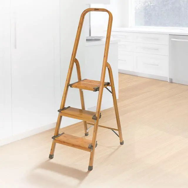 Alt view image 2 of 5 - 3-Step Ultralight Ladder, Woodgrain