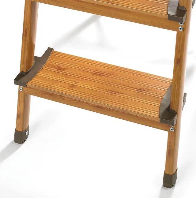 Alt view image 3 of 5 - 3-Step Ultralight Ladder, Woodgrain