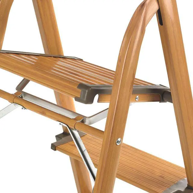 Alt view image 4 of 5 - 3-Step Ultralight Ladder, Woodgrain