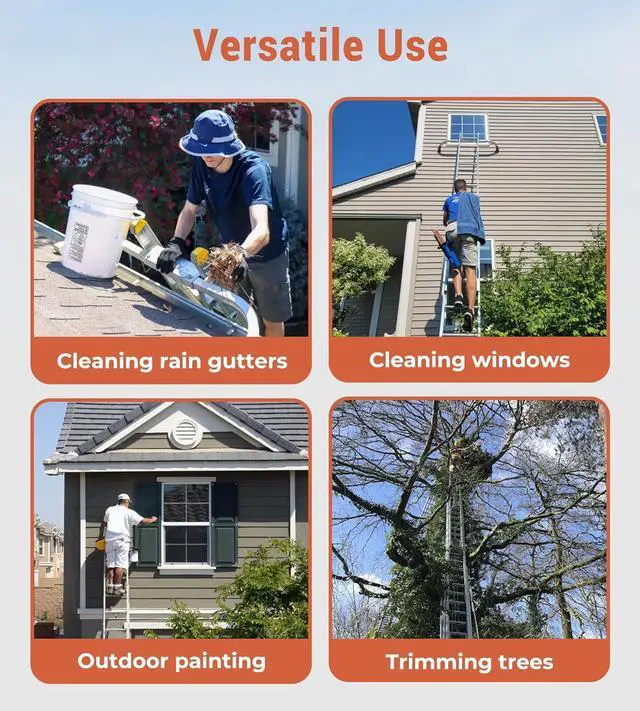 Alt view image 6 of 7 - Extension Ladder Stabilizer for Roof Gutter, 450 Lbs Weight Rating, Standoff Roof Ladder Accessories, Lightweight and Easy to Use