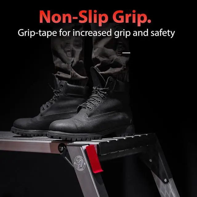 Alt view image 4 of 6 - Adam's Polishes Standard Step Stool - Folding Foot Stool Ladder Or Work Bench For Auto Detailing Garage DIY Tool & Household Projects - Use During Car Wash Drying On Truck Boat or RV (38 x 12)