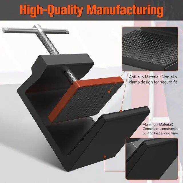 Alt view image 5 of 7 - Ladder Stability Anchor, Ultimate Ladder Safety Kit, Ladder Guard Fall Protection Anchor, Anti-Slip Ladder Anchor Clamp Roof with Laddder Rack Straps, Ladder Leveler, Secure, Stable, Anti-Slip Anchor