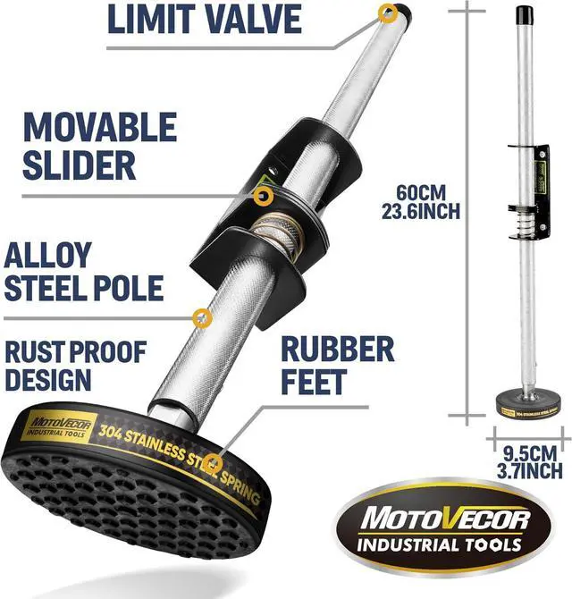 Alt view image 6 of 7 - Adjustable Ladder Leveler with Anti-Slip Rubber Feet, Extension Ladder Stabilizer Feet Levelers with Rust Proof Design, Universal Stair Ladder Stabilizer, Ladder Aide Leveling Feet, Ladder Accessories
