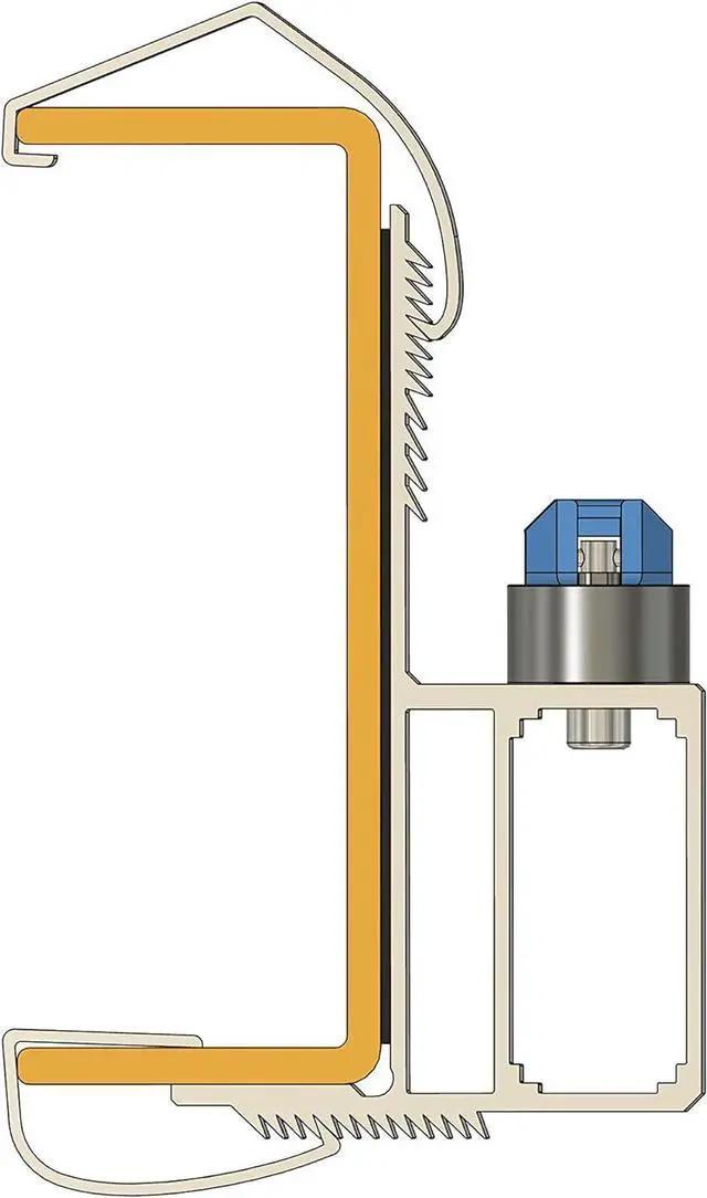 Alt view image 5 of 7 - Universal A-Frame Step Ladder Safety Handrail Attachment Accessory Hand Rail Extension