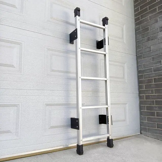 Alt view image 6 of 6 - Basement Ladder 5 Rung, 54in H Aluminum Window Well Ladder, Fire Escape Ladder in Humid Environments with Load Capacity up to 500lbs Egress Ladder, Escape Ladder or Bunk Bed Ladder