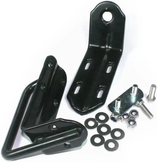 Alt view image 5 of 5 - Vantech Galvanized Adjustable Ladder Stopper Coated w/Rubber (Aluminum Channels) Black