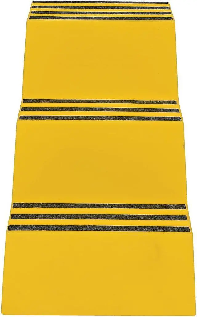 Alt view image 3 of 7 - Vestil VST-3-Y Polyethylene Step Stool, 3 Step, Yellow