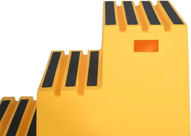 Alt view image 6 of 7 - Vestil VST-3-Y Polyethylene Step Stool, 3 Step, Yellow