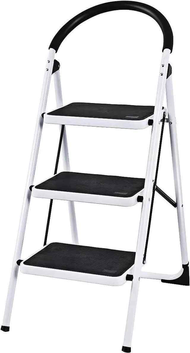 Main image of Giantex 3 Step Ladder Folding Step Stool Platform Home Kitchen Tool Multiuse Stepladder w/Sturdy Frame Rubber Hand Grip Anti-Slip Pedal Lightweight Portable Ladder 330Lbs Capacity