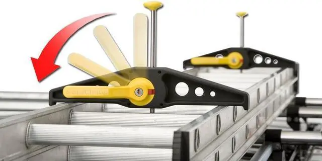 Alt view image 2 of 7 - Safeclamp Ladder Rack for Car Roof - Ladder Clamping Straps