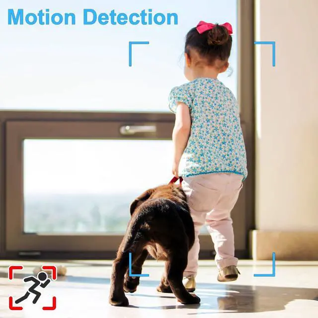 Alt view image 4 of 5 - 64GB Home Security Camera, 1080P Surveillance Camera, Indoor Camera with 10000mAh Battery, Night Vision, Motion Detection