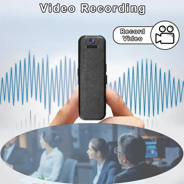 Alt view image 6 of 7 - Mini Body Camera, Worn Camcorder, Sport Cam, 1080P Portable Cam with Night Vision, 180° Ratatable Lens, Sturdy Clip for Cycling Law Enforcement Working up to 128GB SD Card (Not Included)