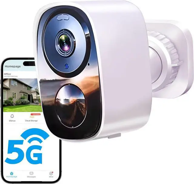 Main image of 2025 Upgraded 2K Security Cameras Wireless Outdoor, Free Cloud Storage & Local SD Card Support, 1-6 Months Battery Life, Waterproof, 2-Way Talk, AI Motion Detection Spotlight Siren Alarm Camera