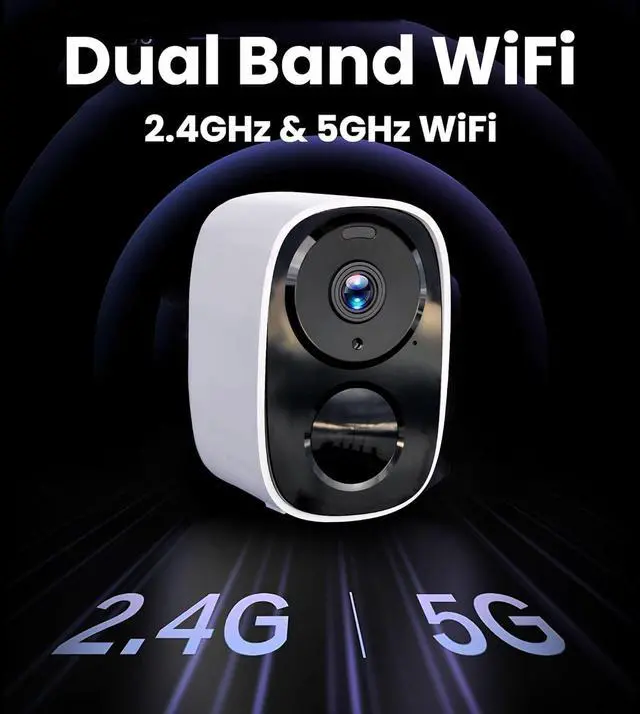 Alt view image 5 of 7 - 2025 Upgraded 2K Security Cameras Wireless Outdoor, Free Cloud Storage & Local SD Card Support, 1-6 Months Battery Life, Waterproof, 2-Way Talk, AI Motion Detection Spotlight Siren Alarm Camera