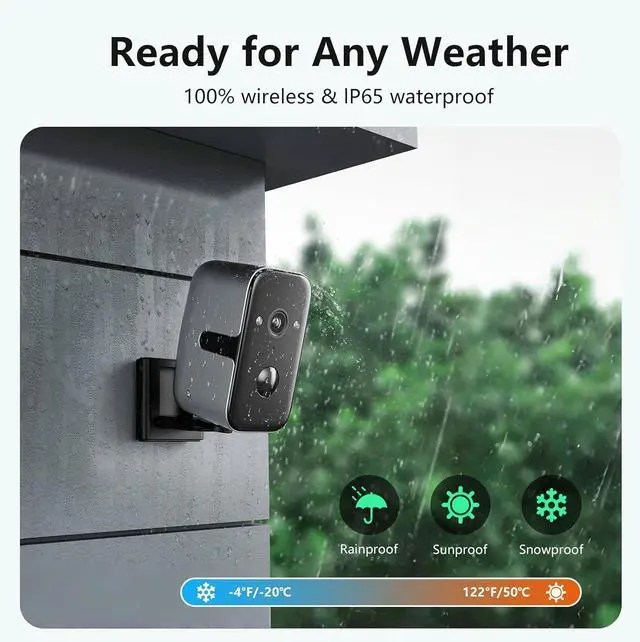 Alt view image 4 of 7 - Security Cameras Wireless Outdoor,5G WiFi Magnetic Pet/Baby Camera,2K Pan Rotating 180° Siren Indoor Home Cameras Battery Powered with Color Night Vision,AI Detection, 2-Way Talk, IP65 (1)