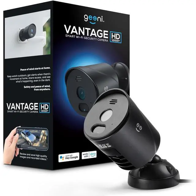 Main image of Geeni Vantage WiFi Outdoor Security Camera  1080P HD Weatherproof Outdoor Cameras for Home Security with Motion Sensor and Night Vision  Supports Alexa and Google