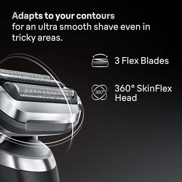 Alt view image 5 of 7 - Braun Series 7 Electric Shaver Replacement Head, Easily Attach Your Shaver Head for a Shave as efficient as Day one, Compatible with New Generation Series 7 Shavers, 74S, Silver