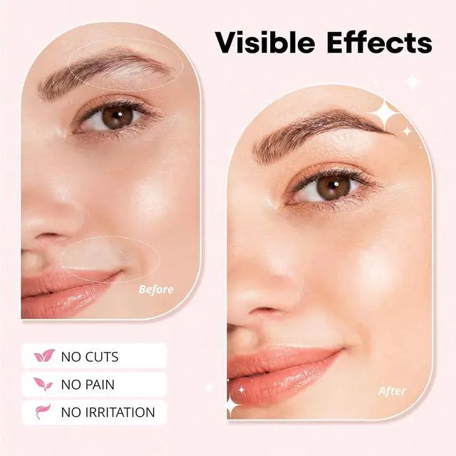 Alt view image 6 of 7 - VG VOGCREST Women's Eyebrow Trimmer & Facial Hair Remover, 2 in 1, Double Rotating Blades, Safe, Painless, Hypoallergenic, Rechargeable, USB Charging
