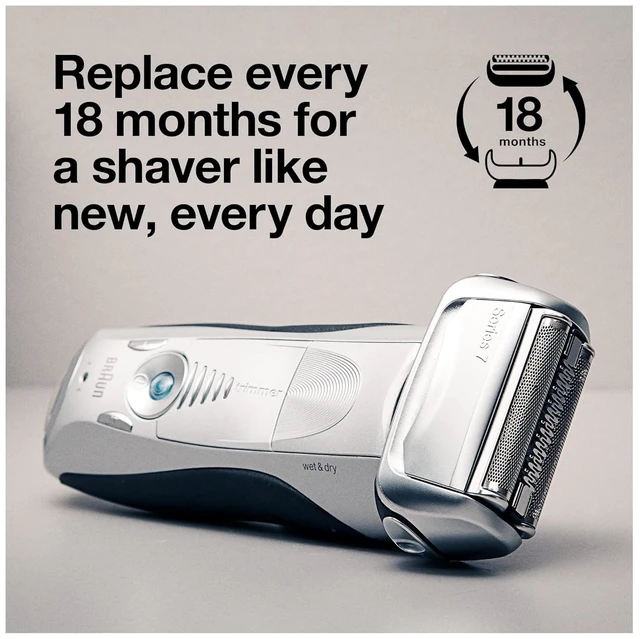 Alt view image 5 of 7 - Braun Series 7 70S Electric Shaver Head Replacement Cassette Silver