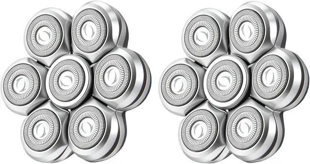 Main image of 7D Floating Head Compatible with Wyklaus/Cyruzi Head Shaver 7D Replacement Head,Shaver Replacement Heads Compatible with Wyklaus OP-002/Cyruzi Head Shavers for Bald Men.(2Pack Upgraded)