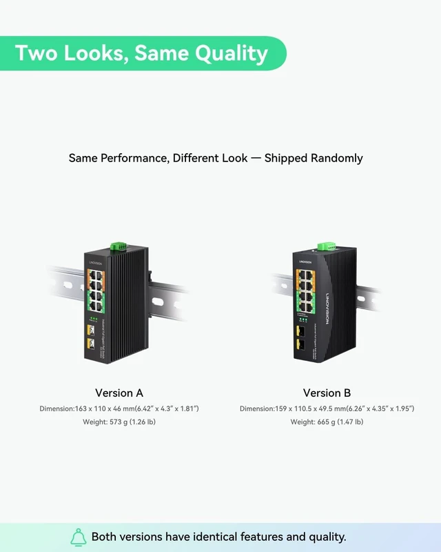 Alt view image 6 of 7 - LINOVISION Industrial 8-Port Gigabit PoE Switch with 4 BT 90W PoE++ Ports